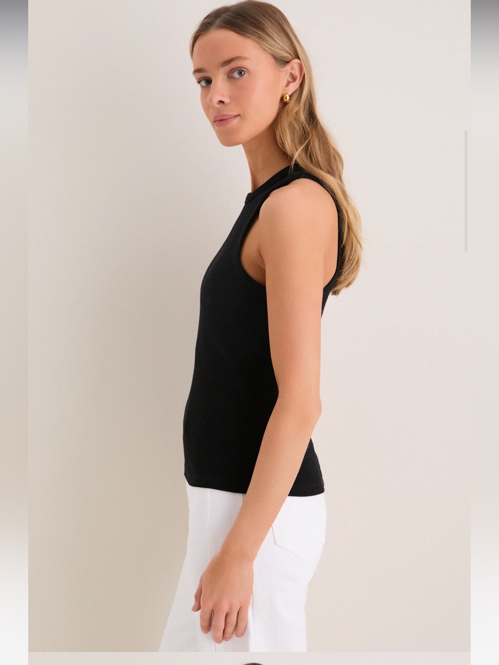 TUCKERNUCK Black Foley Rib Racerback Tank NWT - Picture 6 of 15